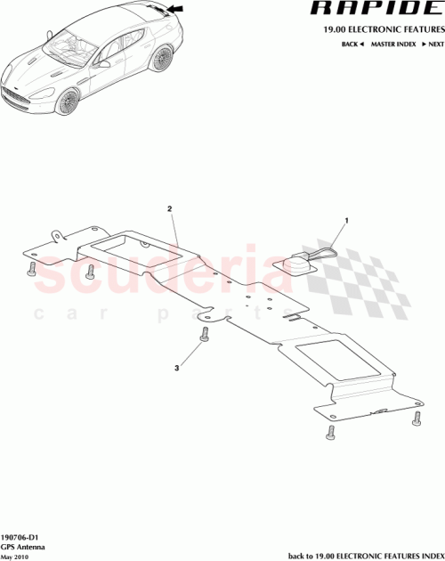 Part Diagram for Aston Martin AD4310E887BD