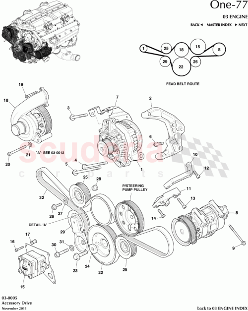 Part Diagram for Aston Martin AY93-89-10025