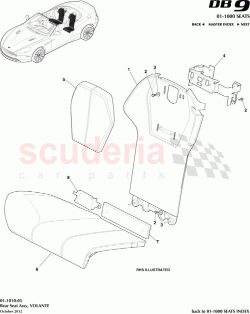 Part Diagram for Aston Martin CG43-L60032-AAW