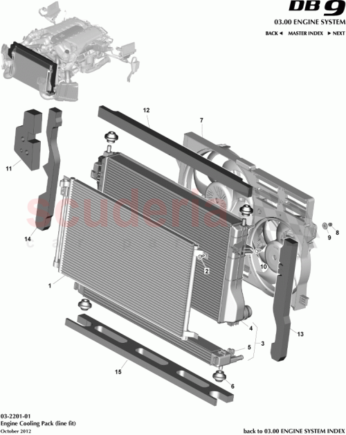 Part Diagram for Aston Martin CD33-8W000-BA