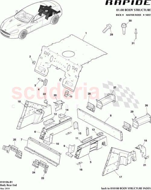 Part Diagram for Aston Martin AD43F2714AA