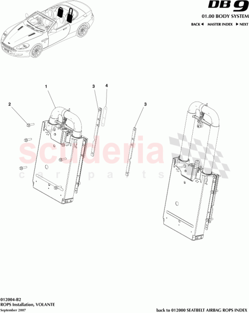 Part Diagram for Aston Martin 6W83-518C42-AC