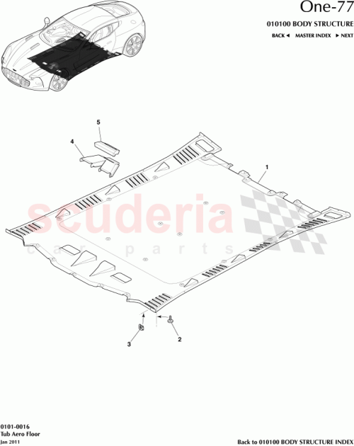 Part Diagram for Aston Martin 12023-03-7600-AA
