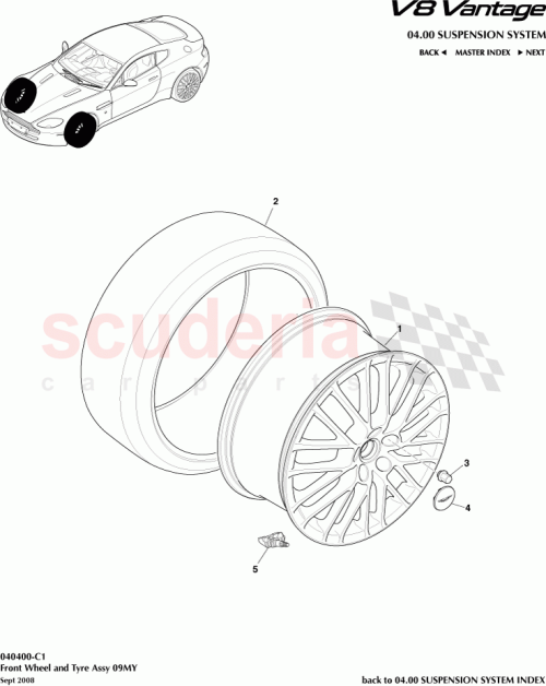 Part Diagram for Aston Martin AD43360671AB