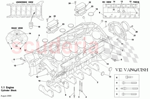 Part Diagram for Aston Martin XW4E6B673BB