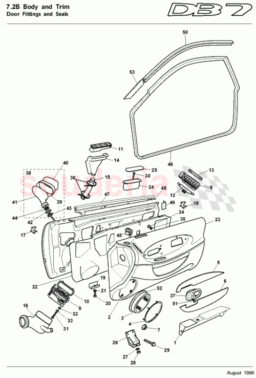 Part Diagram for Aston Martin 37-83382
