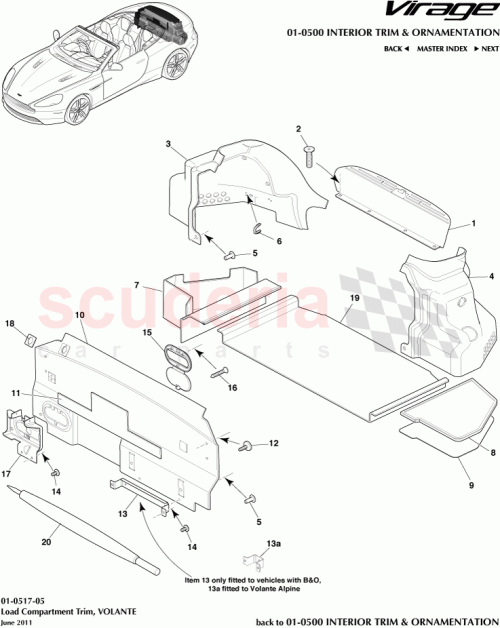 Part Diagram for Aston Martin 9G43-130C62-AA