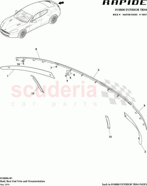 Part Diagram for Aston Martin 4G43-015371-AA