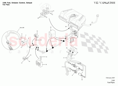 Part Diagram for Aston Martin 1R123410015