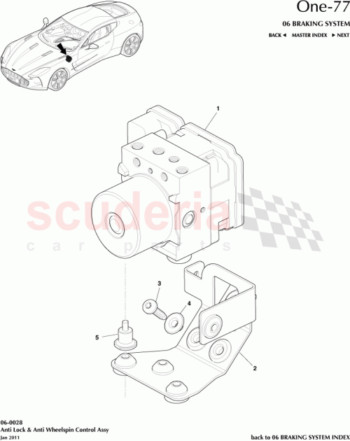 Part Diagram for Aston Martin AY93-2C405-AA