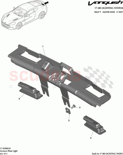 Part Diagram for Aston Martin CD33-13550-AB