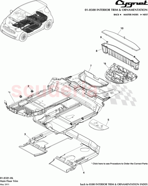 Part Diagram for Aston Martin 64070-74010