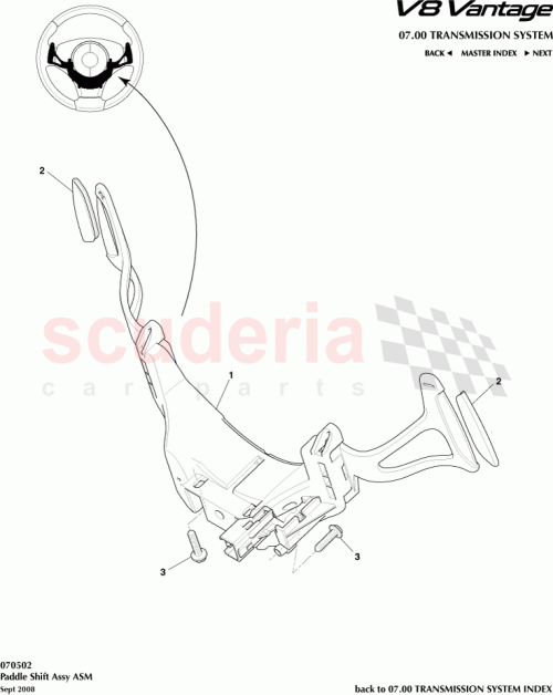 Part Diagram for Aston Martin 9G33-7L237-BA