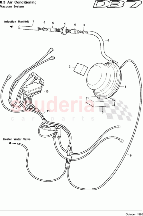Part Diagram for Aston Martin 702295