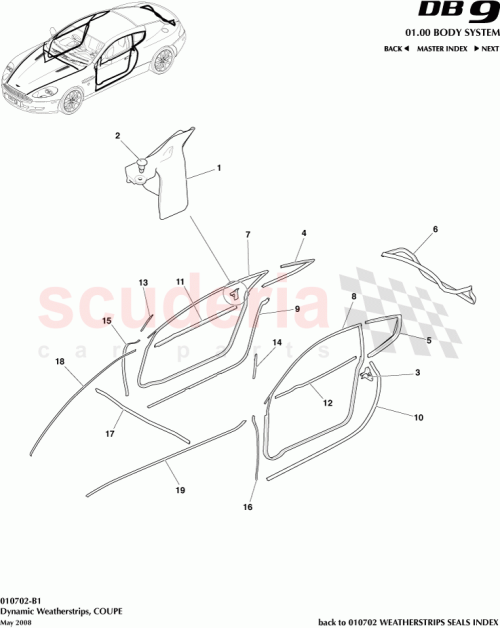 Part Diagram for Aston Martin 4G43-F20921-AC