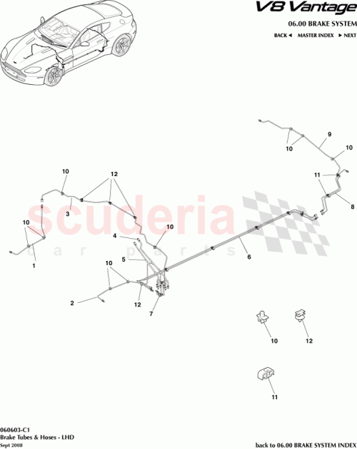 Part Diagram for Aston Martin BG33-2A478-AA