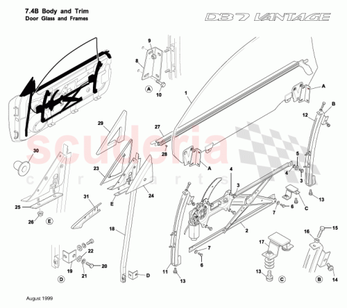Part Diagram for Aston Martin 65-124037-AA