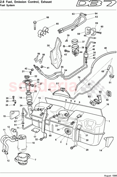 Part Diagram for Aston Martin 68-83395