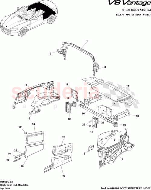 Part Diagram for Aston Martin AG33-L101C84-AA