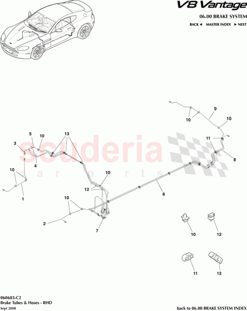 Part Diagram for Aston Martin BG33-2263-CB