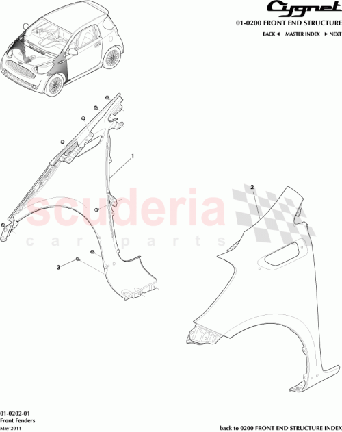 Part Diagram for Aston Martin AY2Y-16005-AB