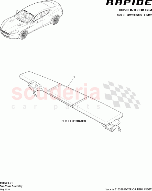 Part Diagram for Aston Martin AD43-69320-BAW