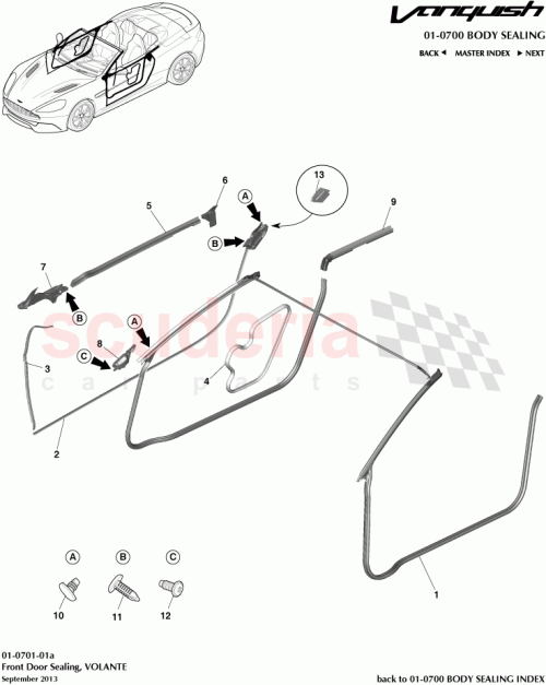 Part Diagram for Aston Martin ED33-29123-AA