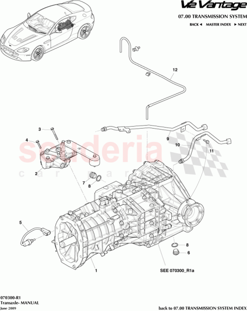 Part Diagram for Aston Martin 6G33-7F113-CA