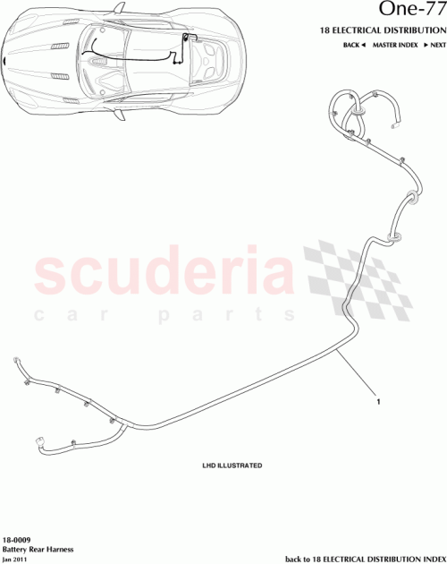 Part Diagram for Aston Martin AY93-14B278-AA