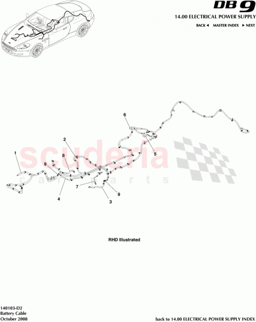 Part Diagram for Aston Martin 4G43-10400-AA