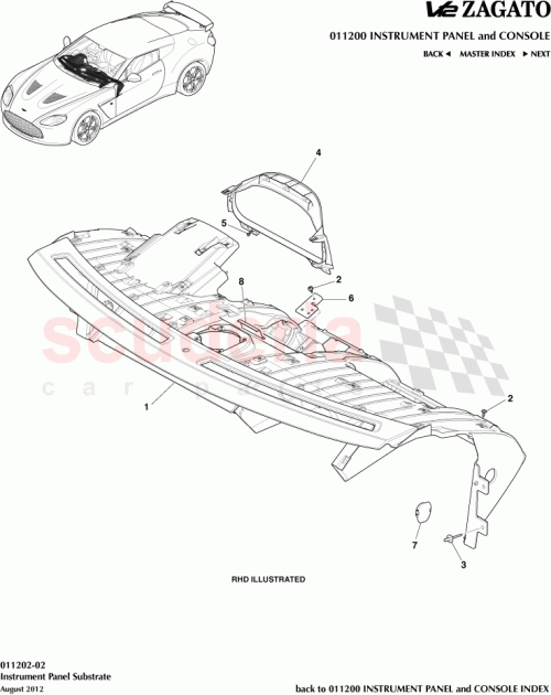 Part Diagram for Aston Martin 9D33-41883-AB