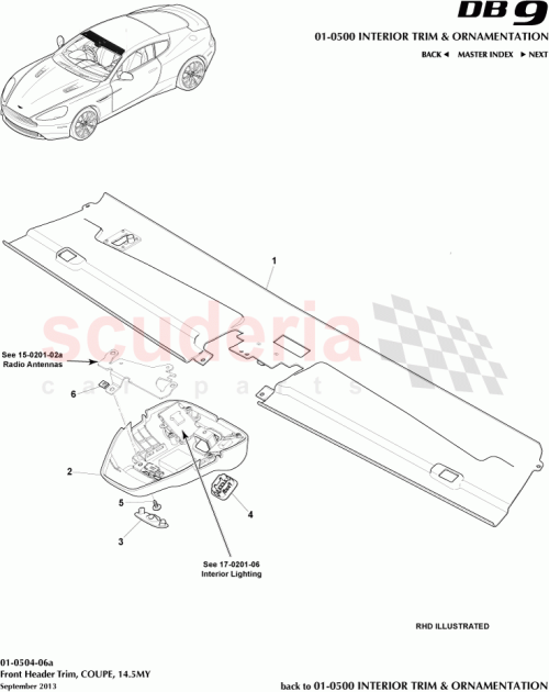Part Diagram for Aston Martin EG43-03409-AAW