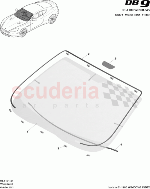 Part Diagram for Aston Martin DG43-76-11329