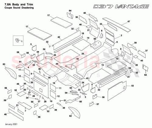 Part Diagram for Aston Martin 85-82740