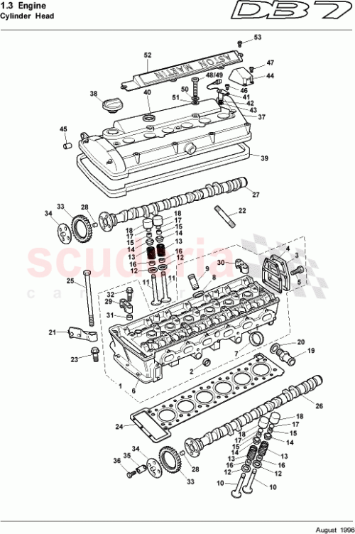 Part Diagram for Aston Martin 06-82977