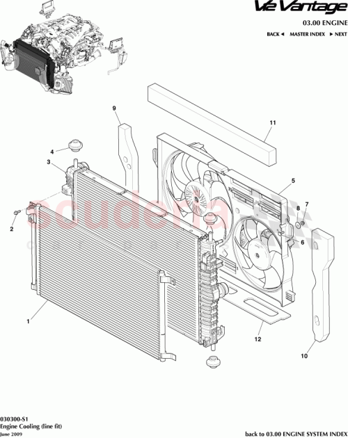 Part Diagram for Aston Martin AD23-F8B171-AB