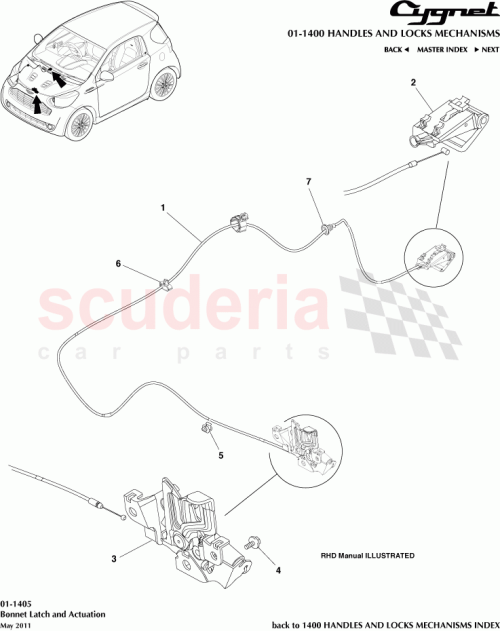 Part Diagram for Aston Martin 90469-06005