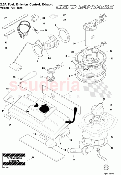 Part Diagram for Aston Martin 37-84297