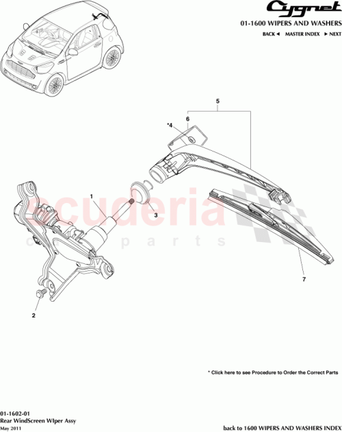 Part Diagram for Aston Martin 85292-42010