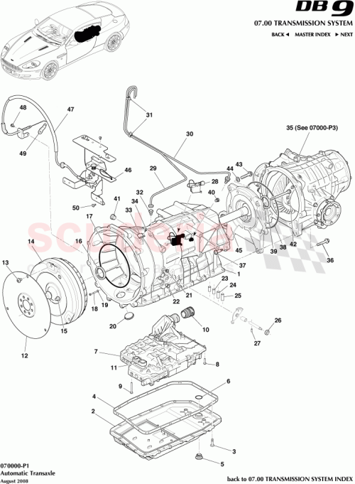 Part Diagram for Aston Martin 4G43-42-10273