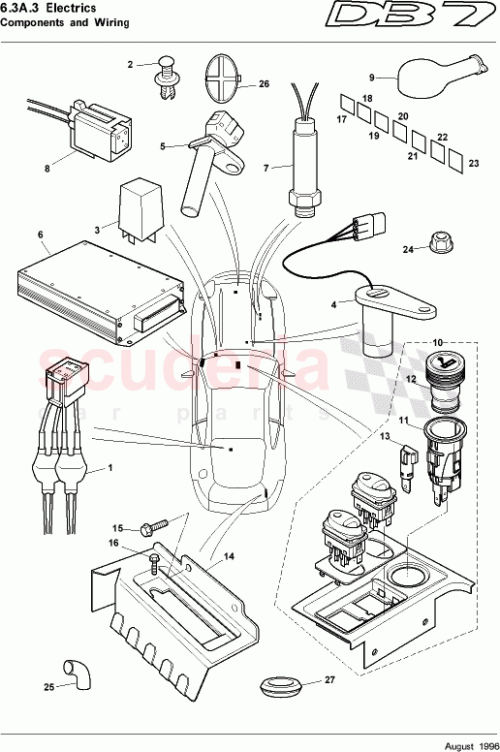 Part Diagram for Aston Martin 37-83540
