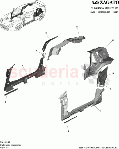 Part Diagram for Aston Martin CY83-108B02-AA