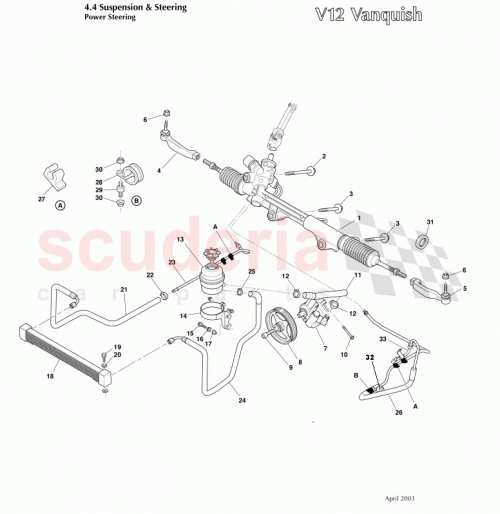 Part Diagram for Aston Martin 1R12-242415-AB