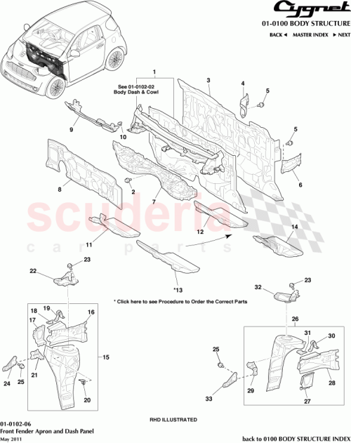 Part Diagram for Aston Martin 90467-06188
