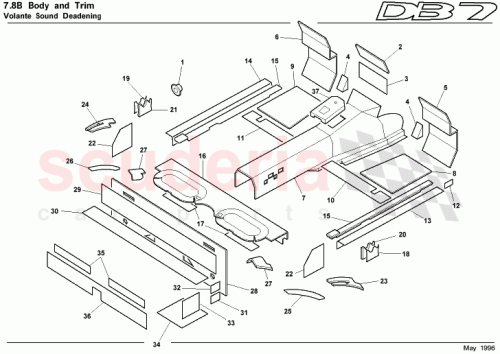 Part Diagram for Aston Martin 85-83887
