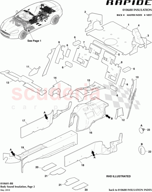 Part Diagram for Aston Martin AD43-114B26-AC