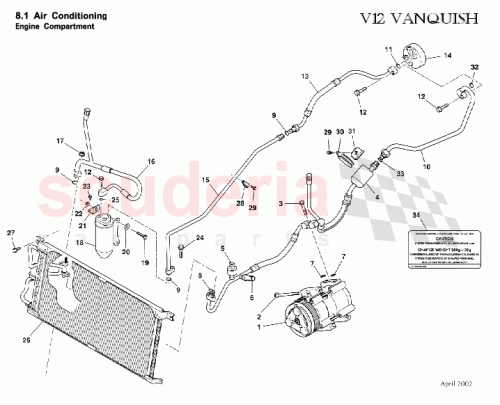 Part Diagram for Aston Martin 1R12-895293-AA