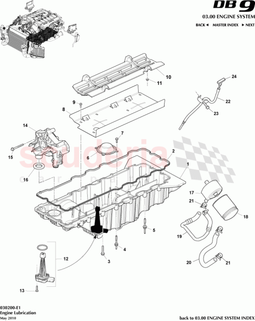 Part Diagram for Aston Martin 8G43-04-11112