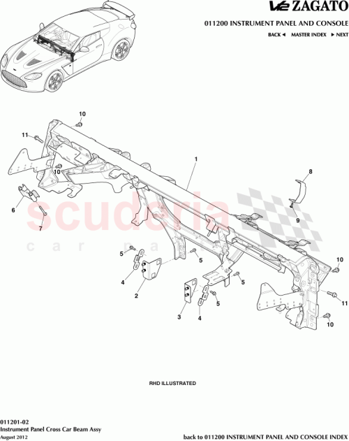 Part Diagram for Aston Martin W502670-S442