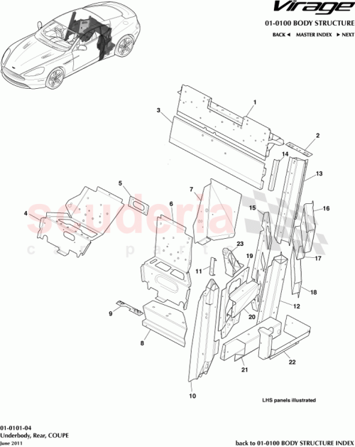 Part Diagram for Aston Martin GOAG33-10471-AA